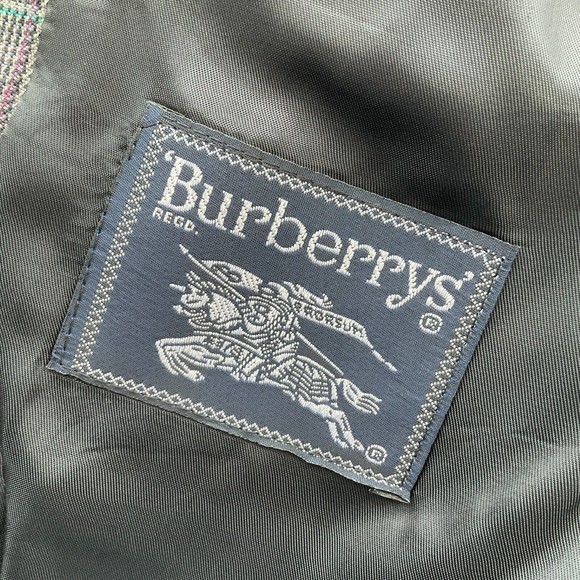 Vintage Burberrys Womens Jacket nordstrom tailored Wool Blazer Union Made in USA - Picture 10 of 13
